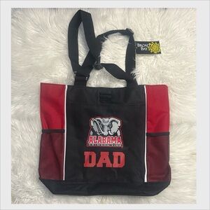 🏷️NWT Alabama Crimson Tide Carryall Zipper Tote Bag for Dad